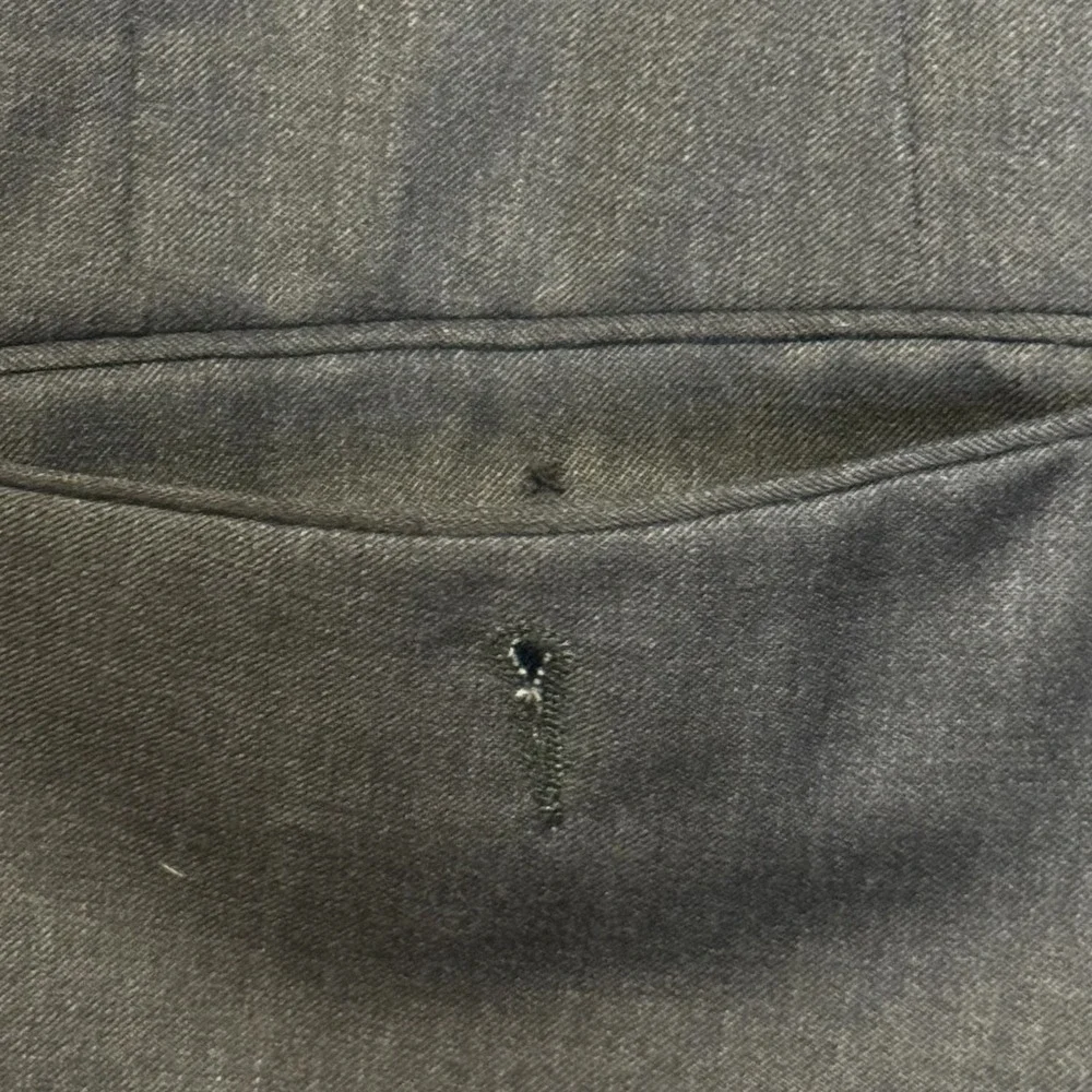 Ermenegildo Zegna Mens Dress Pants 100% Wool‎ Flat Front Gray 56R IT/38X30 US
